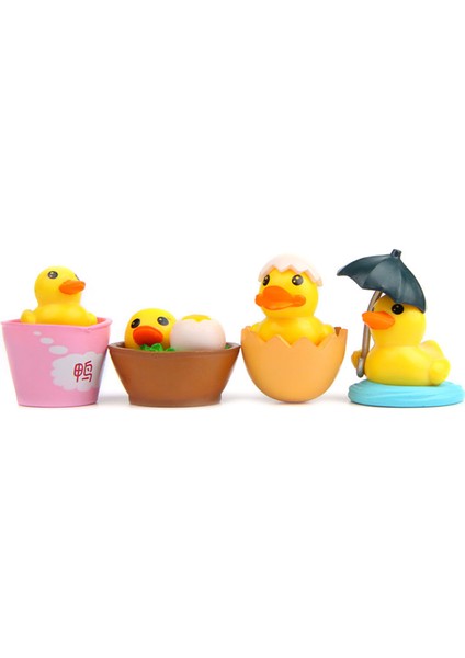 Adet/takım Ördek Heykelcik Sevimli Süs Pvc Mini Hayvan Ördek Yavrusu Süsler Ev Için (Yurt Dışından) fırsatları