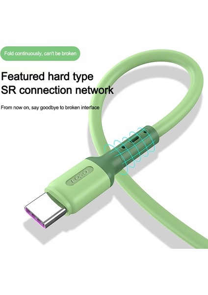 Hızlı Şarj Kablosu C Tipi USB C Tipi Sıvı Yumuşak Silikon Veri Kablosu Xiaomi Huawei Için 1/1.5/2m Cep Telefonu USB C Şarj Kablosu (Yurt Dışından)