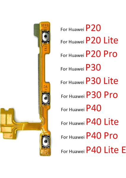 Yeni Güç Açık Kapalı Ses Yan Düğme Anahtarı Flex Kablo Huawei P8 P9 P10 P20 P30 P40 Lite E 5g Pro Artı 2016 (Yurt Dışından)