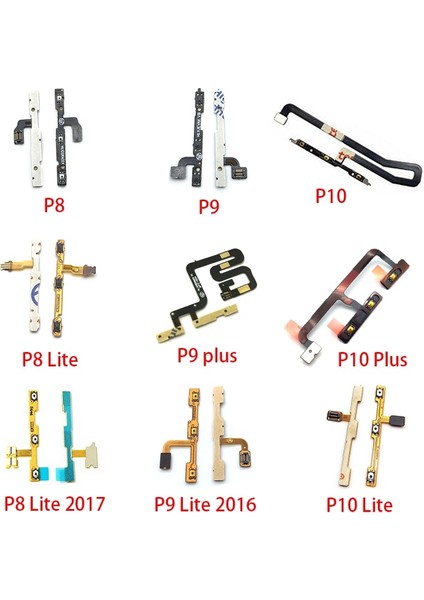 Yeni Güç Açık Kapalı Ses Yan Düğme Anahtarı Flex Kablo Huawei P8 P9 P10 P20 P30 P40 Lite E 5g Pro Artı 2016 (Yurt Dışından)