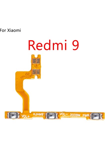 Xiaomi Redmi 9 Için Güç Sesi Açma/kapama Düğme Tuşu Flex Kablo (Yurt Dışından)