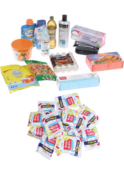 Minyatür Içecek Gıda Konserve Gıda Kör Çanta Oyna Süpermarket Oyuncak (Yurt Dışından)