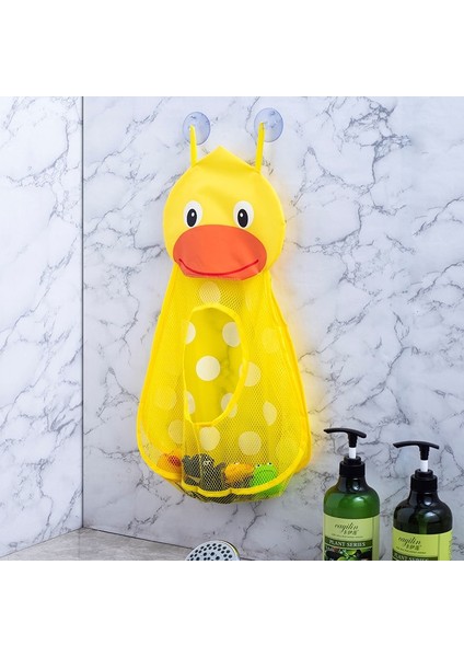 Sevimli Ördek Kurbağa Örgü Net Oyuncak Saklama Çantası Bebek Banyo Oyuncakları Güçlü Vantuz Banyo Oyun Çantası Banyo Organizatör Su Oyuncakları Çocuklar Için (Yurt Dışından)