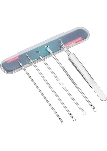 Adet/Takım Komedon Cımbız Yüz Cilt Bakımı Aracı Iğneler Yüz Temizleyici (Yurt Dışından)