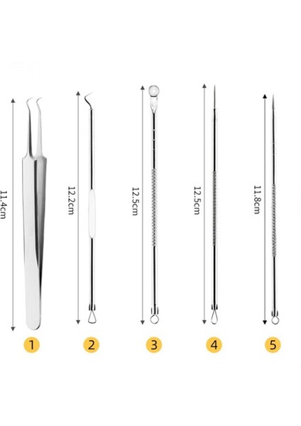 Adet/Takım Komedon Cımbız Yüz Cilt Bakımı Aracı Iğneler Yüz Temizleyici (Yurt Dışından) fırsatları