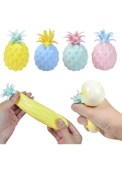 Ananas Anti Stres Topu Komik Gadget Havalandırma Dekompresyon Oyuncaklar Sıkma Oyuncaklar (Yurt Dışından)