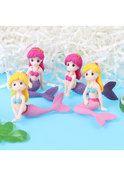 Adet Dollhouse Denizkızı Figürleri Süs Mikro Manzara Oyuncak Kek Peri Dekor (Yurt Dışından) fiyatları