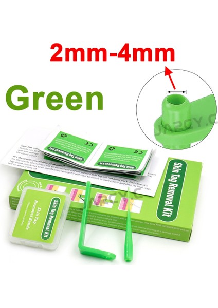 Papilloma Temizleme Aracı Küçük ve Orta Yüz Bakımı Için Mavi Mikro Bant Cilt Etiketi Sökücü Kit Mısır Temizleme Çubukları ile Köstebek Siğilyeşil (2-4mm)（yeşil (2-4mm)） (Yurt Dışından)
