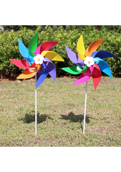 Bahçe Yard Partisi Açık Fırıldak Rüzgar Spinner Süs Dekorasyon Çocuk Oyuncakları (Yurt Dışından)