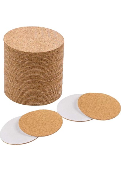Kendinden Yapışkanlı Bardak Altlıkları, Paspasları Bardak Altlıkları ve Dıy El Sanatları Malzemeleri Için Destek Levhaları (80, Yuvarlak) (Yurt Dışından)