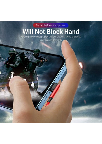180 Döndür USB Kablosu iPhone 14 13 12 11 Pro Max Xs x Xr 6s 7 8 Se iPad Hızlı Şarj Veri Kablosu Cep Telefonu Şarj Kablosu 2 M (Yurt Dışından)