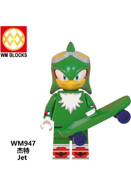 Tek Satış Sonic The Hedgehog Sonic Advance Jett Şekil Seti Kurt Ordu Jon Kar Modeli Yapı Taşları Kitleri Tuğla Eğitici Oyuncaklar WM6088 (Yurt Dışından)