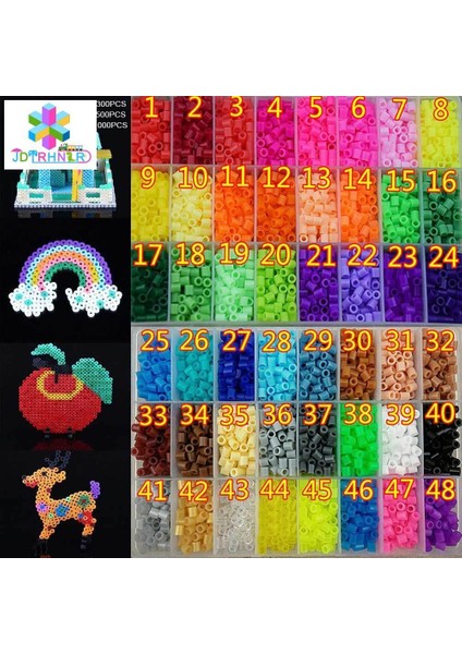 300/500/1000 Adet 5mm Hama/perler Boncuk Plastik Oyuncak Çocuk Eğlenceli Zanaat Dıy El Yapımı Sigorta Boncuk Çocuklar Eğitici Oyuncaklar Hediye (Yurt Dışından) modelleri
