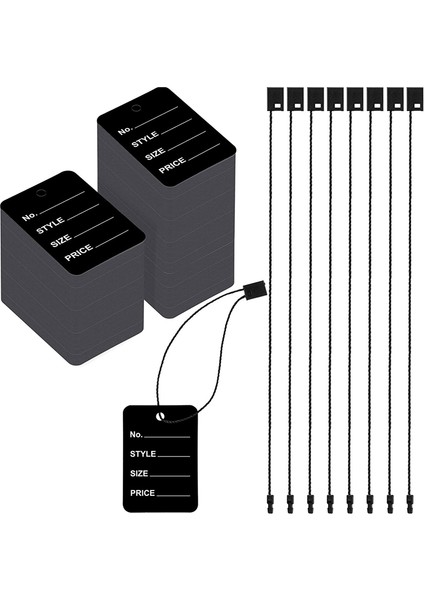 1000 Adet Etiketleri ve Asmak Etiketi Dize, Işaretleme Etiketleri Gerilmemiş Kupon Etiketleri Mağaza Etiketleri Giyim Etiketleri ve Naylon Dize Yapış (Yurt Dışından)