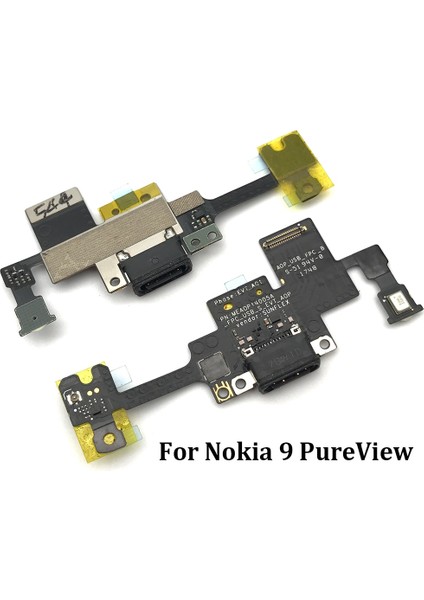 Dock Konnektörü Mikro USB Şarj Aleti Şarj Portu Flex Kablo Kurulu Nokia 9 Için Mikrofon ile Pureview Yedek Parçalar (Yurt Dışından)