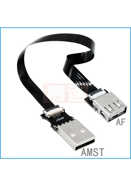 Fpc Esnek Düz USB 2.0 Yukarı Aşağı Sol Sağ 90 Derece Açı Erkek Kadın Uzatma Kablosu Monitör Fare 0.05 M-1 M (Yurt Dışından)