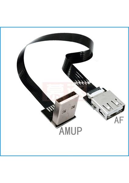 Fpc Esnek Düz USB 2.0 Yukarı Aşağı Sol Sağ 90 Derece Açı Erkek Kadın Uzatma Kablosu Monitör Fare 0.05 M-1 M (Yurt Dışından)