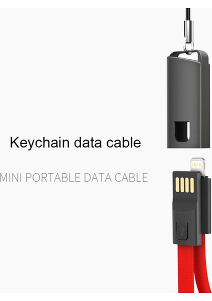 Anahtarlık USB Kablosu iPhone 13 12 11 Pro Max x Xs 6 6s 7 8 Artı Se Apple Cep Telefonu Tel Hızlı Şarj Kısa Veri Şarj Cihazı Kablosu (Yurt Dışından)