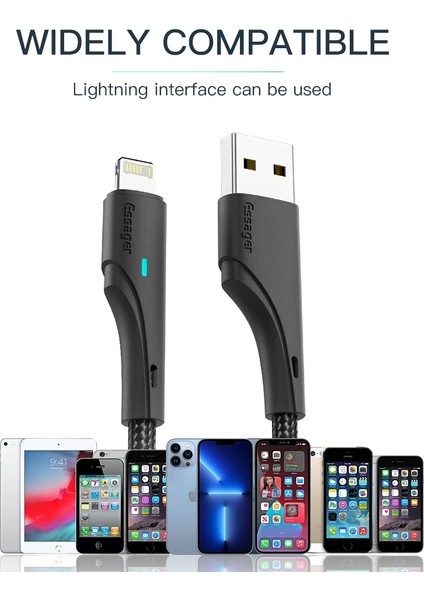 Essager USB Kablosu iPhone 14 13 12 11 Pro Max Xrs Max 8 7 6s Artı Hızlı Şarj Kablosu iPhone iPad Şarj Cihazı Şarj Kablosu Kablosu (Yurt Dışından) fiyatları