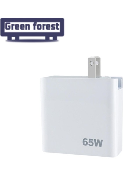 Yeşil Orman Cep Telefonu Adaptörü Katlanabilir Fiş Kararlı Çıkış Pd ve QC3.018W Telefon Adaptörü (Yurt Dışından)