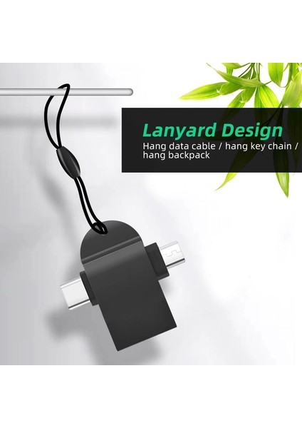 2'si 1 Arada Tip-C Mikro USB Otg Adaptörü USB 3.1 5 Gbps Veri Iletim Dönüştürücüleri Tablet Sabit Disk Sürücüsü Telefon Için Android Telefon (Yurt Dışından)