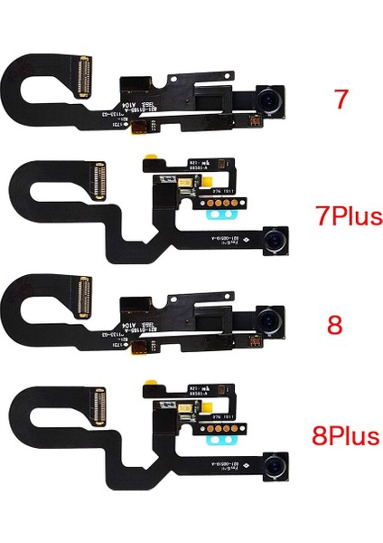 Yüz Ön Kamera Sensörlü Yakınlık Işığı Flex Kablo + Braket Tutuculu Kulaklık iPhone 7g 7 Artı 8 8 Artı (Yurt Dışından) modelleri