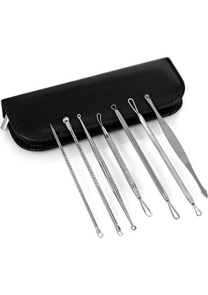 7 Adet/Takım Komedon Yüz Cilt Bakımı Aracı Iğneler Yüz Temizleyici (Yurt Dışından)