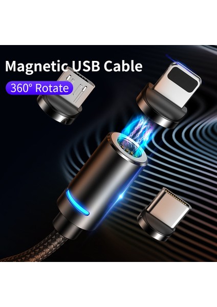 Olaf Manyetik USB C Kablosu 3A Hızlı Şarj Mikro USB Kablosu iPhone 11 12 Huawei Xiaomi Samsung S20 Veri Şarj Kablosu Kablosu (Yurt Dışından)