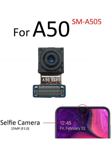 Ön Arka Arka Ana Selfie Bakan Kamera Kablosu Kablosu Samsung Galaxy A30 A40 A50 A60 A70 A80 A90 5g Büyük Küçük Modül Şerit (Yurt Dışından)