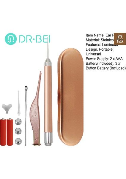 Dr Beı Hafif Kulak Temizleme Çubuğu Aydınlık Tasarım Çocuk Kulak Bakımı Temizleme Aracı (Yurt Dışından) modelleri