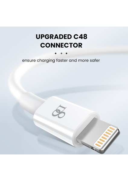 D8 2.4A Mfi Yıldırım USB Kablosu iPhone 12 11 Pro Max Xs x Xr 8 7 USB Hızlı Şarj Kablosu USB Şarj Aleti Veri Kablosu 0.2/1/1.5 M (Yurt Dışından)