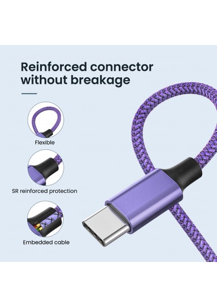 1.3m 4ın1 USB Kablosu iPhone 14 Pro Max Şarj Cihazı 3ın1 Mikro/tip C/8pin Kablo 3A Hızlı Şarj Kablosu Huawei Samsung Xiaomi Için (Yurt Dışından)