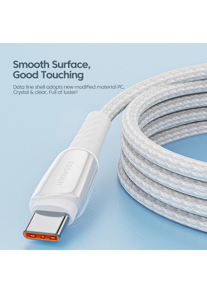 Essager 5A USB C Tipi Kablo 100W Onur 50 Pro Için Hızlı Şarj Şarj Cihazı USB C Veri Kablosu Kablosu 66W Huawei P50 Mate 40 Pro (Yurt Dışından) modelleri