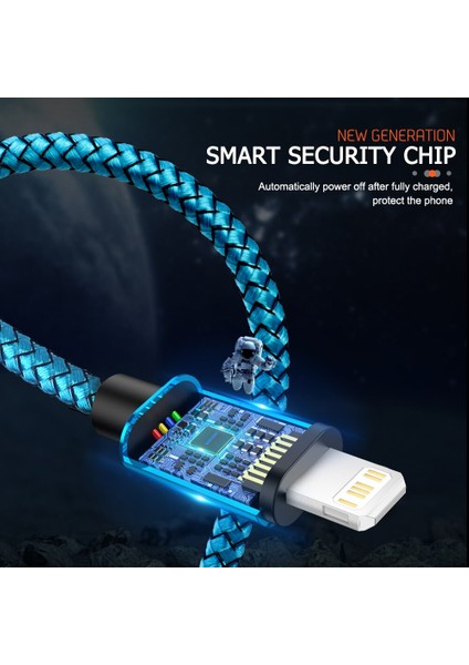 USB Kablosu iPhone 11 12 13 Pro Max Xs x Xr 8 7 6 6s Artı Apple iPad Hızlı Şarj Veri Kablosu Cep Telefonu Şarj Cihazı Uzun Tel 3m (Yurt Dışından)