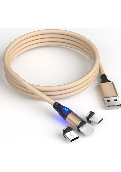 3A Manyetik Sıvı Silikon Şarj Kablosu Hızlı Şarj USB C Tipi Kablo Cep Telefonu Kablosu Tel Veri Iletimi ile Xiaomi Için (Yurt Dışından)