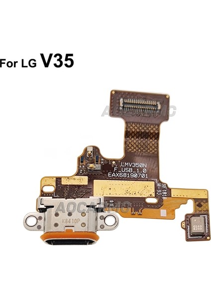 Aocarmo Lg V30/V30 + Artı USB Şarj Portu Şarj Cihazı Dock Konnektörü Mikrofon Mikrofon Flex Kablo Devre Yedek Parçalar (Yurt Dışından)