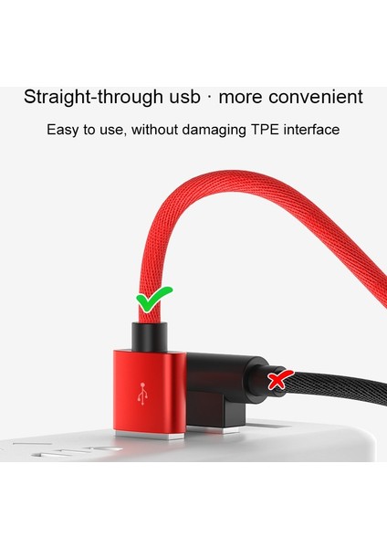 Mikro USB Kablosu 2.4A Hızlı Şarj Cihazı USB Kablosu 90 Derece Dirsek Naylon Örgülü Veri Kablosu Samsung Sony Xiaomi Huawei Android Telefon Için (Yurt Dışından) modelleri