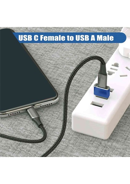 4'lü Paket USB C Dişi - USB Erkek Adaptör, Tip C - Şarj Aleti, Mavi (Yurt Dışından) indirimleri