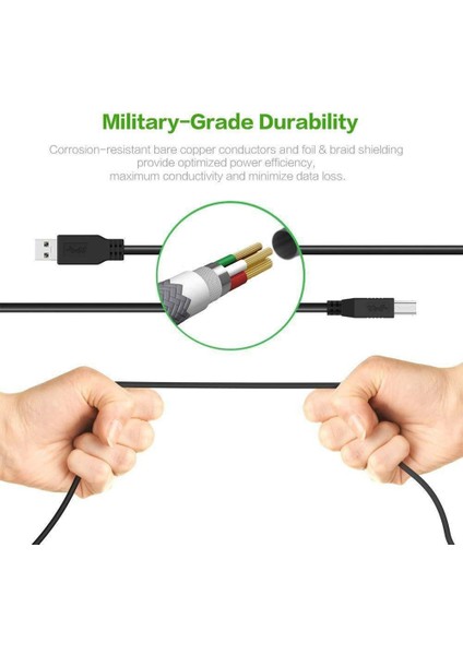 Doonjıey Yazıcı Tarayıcı Için Yüksek Hızlı USB 3.0 Tip A'dan B'ye Hub Bağlantı Kablosu (Yurt Dışından) modelleri