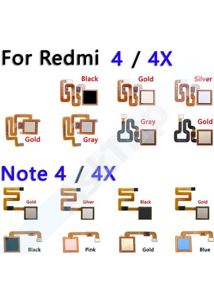 Orijinal Ana Düğme Geri Dokunmatik Kımlık Tarayıcı Flex Xiaomi Redmi Için Not 4 4x Pro Prime Plus Küresel Parmak Izi Sensörü Flex Kablo (Yurt Dışından)
