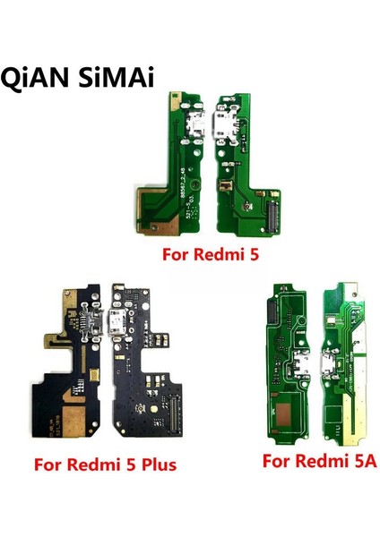 Yeni Mikro USB Şarj Şarj Flex Kablo Bağlantı Noktası Kurulu Mikrofon Modülü ile Xiaomi Redmi Için 5 5A Artı Not 5 5A (Yurt Dışından)