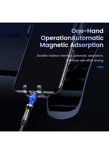 Floveme USB C Kablosu 540 Derece Tip C Döndür Manyetik Kablo Mıknatıs Şarj Cihazı Mikro USB Telefon Aksesuarları iPhone Xiaomi 11 (Yurt Dışından) fırsatları