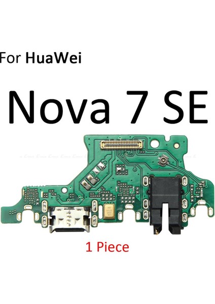 USB Şarj Portu Dock Fiş Konnektörü Şarj Cihazı Kurulu Mic Flex Kablo Huawei Nova 7i 7 6 Se 5t 5i 4e 4 3 3i 3e 2s 2i 2 Artı (Yurt Dışından)