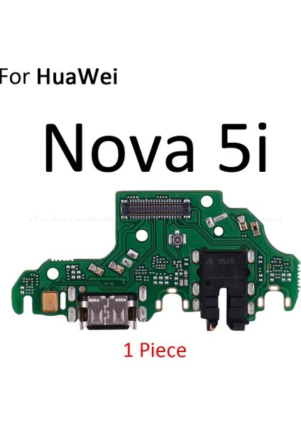 USB Şarj Portu Dock Fiş Konnektörü Şarj Cihazı Kurulu Mic Flex Kablo Huawei Nova 7i 7 6 Se 5t 5i 4e 4 3 3i 3e 2s 2i 2 Artı (Yurt Dışından)