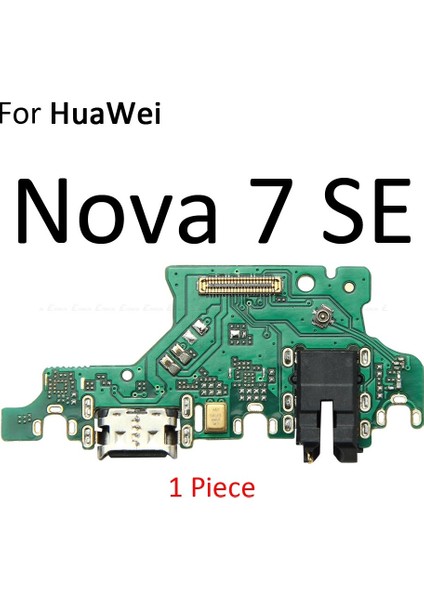 USB Şarj Portu Dock Fiş Konnektörü Şarj Cihazı Kurulu Mic Flex Kablo Huawei Nova 7i 7 6 Se 5t 5i 4e 4 3 3i 3e 2s 2i 2 Artı (Yurt Dışından)