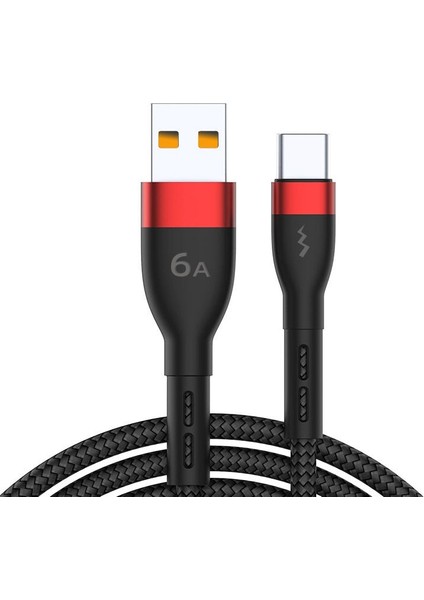 Hızlı Şarj 6A USB Tip C Kablo Samsung S21 S20 Xiaomi Redmi Huawei Mate 40PRO Cep Telefonu Süper Şarj Kablosu Kablosu 2 M/1 M (Yurt Dışından)