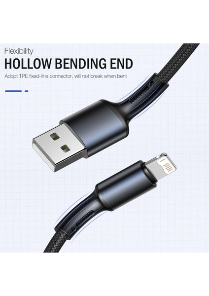 Hızlı Şarj USB Kablosu iPhone 13 12 Mini 11 Pro x Max 6 6s 7 8 Artı Apple iPad Kökenli Kurşun Veri Kablosu Cep Telefonu Uzun Tel (Yurt Dışından)