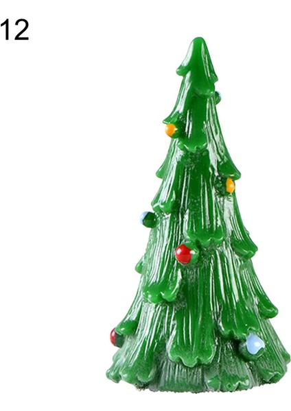 Minyatür Figürler Mükemmel Işçilik Mini Manzara Noel Noel Baba Heykel (Yurt Dışından)