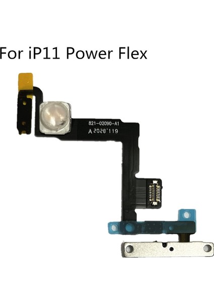 Power Flex Kablo iPhone 11 12 Pro Max 11PRO 12PRO Ses Sessiz Anahtarı Açık Kapalı Yan Düğme Flaş Işığı Flex (Yurt Dışından)