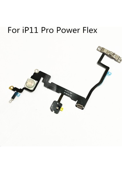 Power Flex Kablo iPhone 11 12 Pro Max 11PRO 12PRO Ses Sessiz Anahtarı Açık Kapalı Yan Düğme Flaş Işığı Flex (Yurt Dışından)